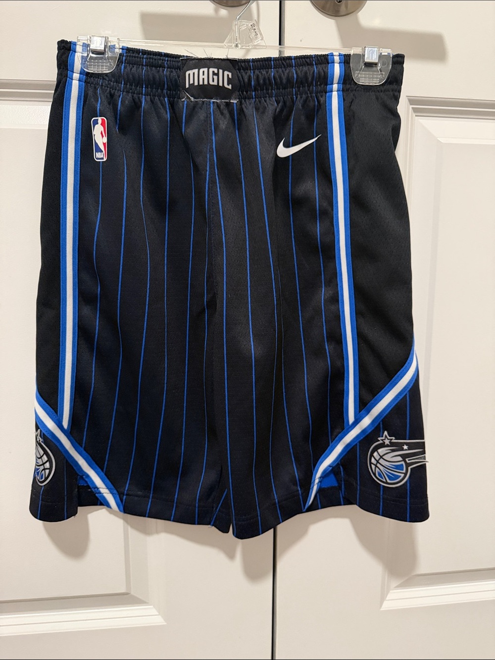 Nike Black and Blue Orlando Magic Basketball Shorts